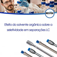 Efeito do solvente orgânico sobre a seletividade em separações LC