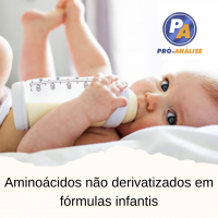 Aminoácidos não derivatizados em fórmulas infantis.
