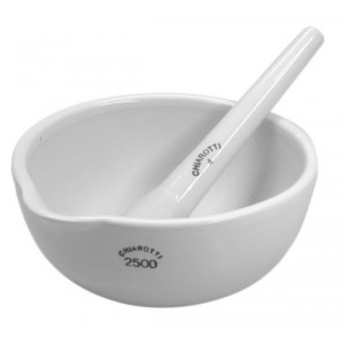 GRAL PORCELANA 100 ml, DIAM. 92 mm C/ PISTILO CHIAROTTI GRAL PORCELANA 100 ml, DIAM. 92 mm C/ PISTILO CHIAROTTI