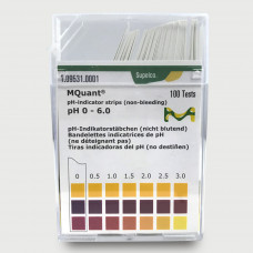 PAPEL IND. pH 0-6 CX C/ 100 LÂMINAS MERCK