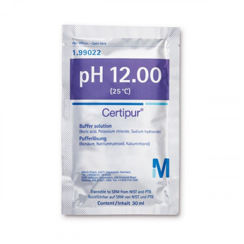SOLUÇÃO TAMPÃO PH 12,00 (SACHET) CERTIPUR MERCK (EMB. C/ 30 SACHÊS 30ML) SOLUÇÃO TAMPÃO PH 12,00 (SACHET) CERTIPUR MERCK (EMB. C/ 30 SACHÊS 30ML)