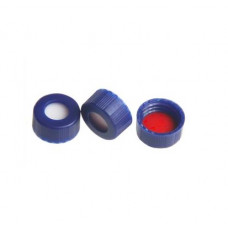 TAMPA AZUL EM PP P/ VIAL 9mm SEPTO PTFE/SIL VERM. (C/100)