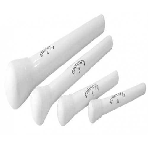 PISTILO 100mm EM PORCELANA COM CABO DE PORCELANA CHIAROTTI PISTILO 100mm EM PORCELANA COM CABO DE PORCELANA CHIAROTTI