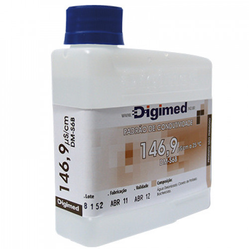 PADRÃO DE CONDUTIVIDADE 146,9µS/cm DM-S6B DIGIMED (250ML) PADRÃO DE CONDUTIVIDADE 146,9µS/cm DM-S6B DIGIMED (250ML)