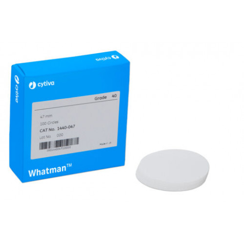 PAPEL FILTRO QUANTITATIVO GR 40 47 mm WHATMAN™ (CYTIVA) - CX/100 UND PAPEL FILTRO QUANTITATIVO GR 40 47 mm WHATMAN™ (CYTIVA) - CX/100 UND