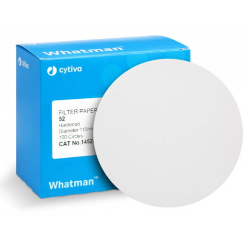 PAPEL FILTRO QUANTITATIVO GR 52 110mm WHATMAN™ (CYTIVA) - CX/100 UND PAPEL FILTRO QUANTITATIVO GR 52 110mm WHATMAN™ (CYTIVA) - CX/100 UND