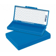 CAIXA PORTA LÂMINAS P/ 100 LÂMINAS em PP BRANCO J.PROLAB