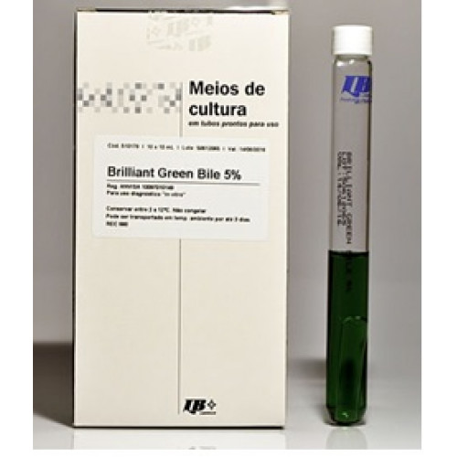 BRILLIANT GREEN 5% TUBO 16X150MM 10mL LABORCLIN (CX/ 10 TUBOS) BRILLIANT GREEN 5% TUBO 16X150MM 10mL LABORCLIN (CX/ 10 TUBOS)