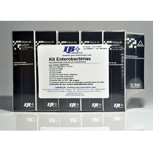 ENTEROBACTERIAS KIT LABORCLIN (10 TESTES) ENTEROBACTERIAS KIT LABORCLIN (10 TESTES)