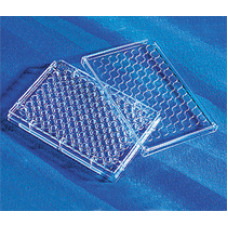 PLACA 96 POÇOS FUNDO PLANO PARA CULTURA CÉLULAS ULTRA LOW ATTAC COM TAMPA, ESTÉRIL (EMB C/ 24 UND) CORNING