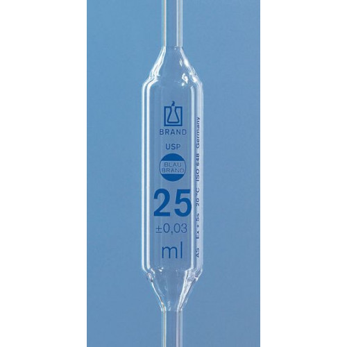 PIPETA VOLUMÉTRICA CLASSE AS USP 9mL GRAVAÇÃO EM AZUL BRAND PIPETA VOLUMÉTRICA CLASSE AS USP 9mL GRAVAÇÃO EM AZUL BRAND