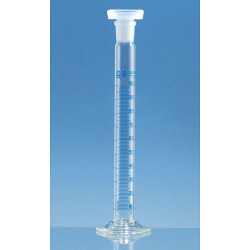 PROVETA BASE HEXAG. 50 ml DIV. 1 ml EM VIDRO CLASSE A C/ TAMPA PP, GRAV. AZUL, BRAND PROVETA BASE HEXAG. 50 ml DIV. 1 ml EM VIDRO CLASSE A C/ TAMPA PP, GRAV. AZUL, BRAND