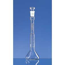 BALÃO VOLUMÉTRICO EM VIDRO CL. B 100 mL P/ PETRÓLEO COM TAMPA DE VIDRO BRAND