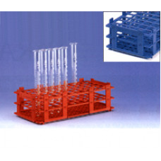 SUPORTE P/ 40 TUBOS DE 20mm EM PP AZUL MARCADOS MARCADO ALFANUMERICAMENTE (RESIST. A ESTERILIZAÇÃO) BRAND