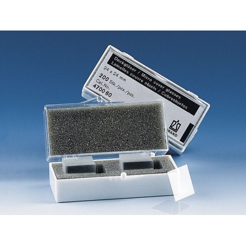 LAMÍNULA 20X20mm EM VIDRO BRAND - EMB C/ 200 UND LAMÍNULA 20X20mm EM VIDRO BRAND - EMB C/ 200 UND