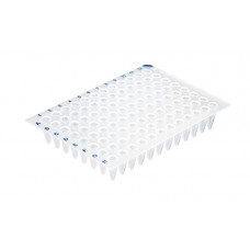 PLACA 96 POÇOS EM PP 200 uL TRANSPARENTE P/ PCR TEMPO REAL S/ BORDA E S/ TAMPA BRAND (EMB/50 UND)