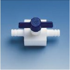 TORNEIRA DE 2 VIAS EM PTFE 8mm BRAND TORNEIRA DE 2 VIAS EM PTFE 8mm BRAND