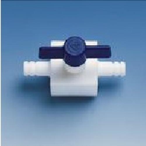 TORNEIRA DE 2 VIAS EM PTFE 8mm BRAND TORNEIRA DE 2 VIAS EM PTFE 8mm BRAND