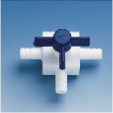 TORNEIRA DE 3 VIAS COM OLIVA EM PTFE D.I.4mm BRAND TORNEIRA DE 3 VIAS COM OLIVA EM PTFE D.I.4mm BRAND