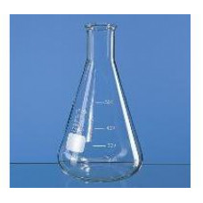 ERLENMEYER   100ml BOCA ESTREITA EM VIDRO GRADUADO BRAND