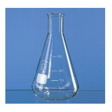 ERLENMEYER   100ml BOCA ESTREITA EM VIDRO GRADUADO BRAND