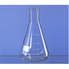 ERLENMEYER   250ml BOCA ESTREITA EM VIDRO GRADUADO BRAND