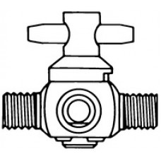 VALVULA DE 3 VIAS 1/4 NPTM FEMEA LUER (EMB) MILLIPORE